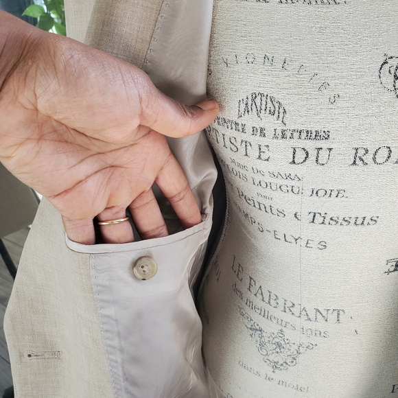 BABATON | Aritzia Heather Oat Beige Agency Blazer (Size M) - Picture 8 of 13